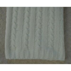 Nordstrom Baby Chenille Cable Knit Baby Blanket Cream Off White Lovey Security